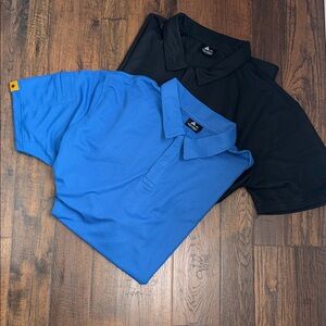 Men's Blue and Black Polo Shirts
